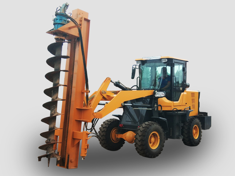 铲车式打桩机