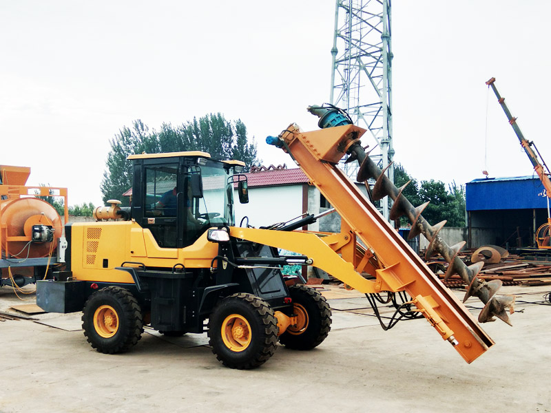 铲车式打桩机