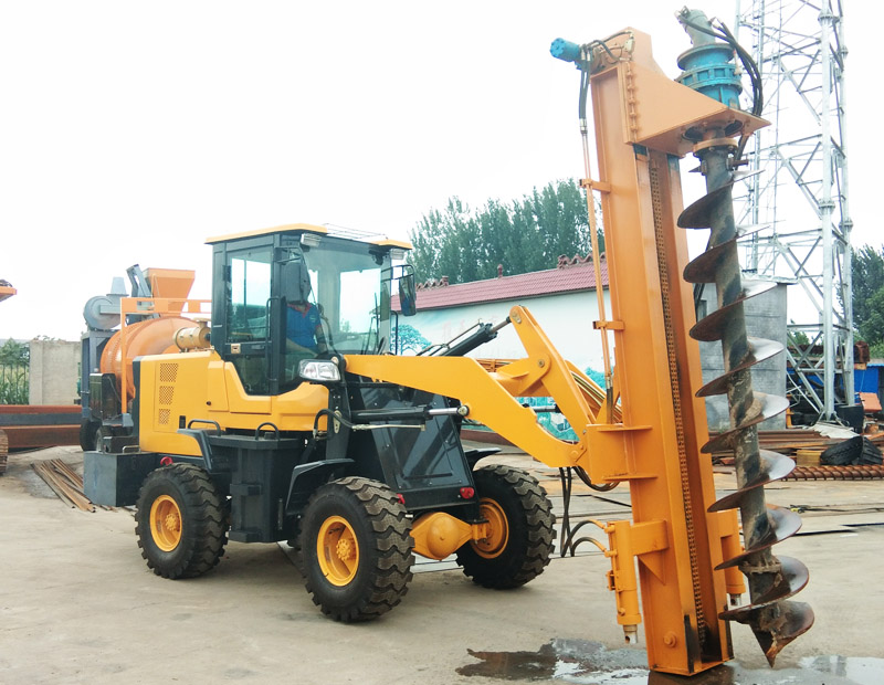 铲车式打桩机